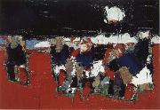 Nicolas de Stael Footballer oil